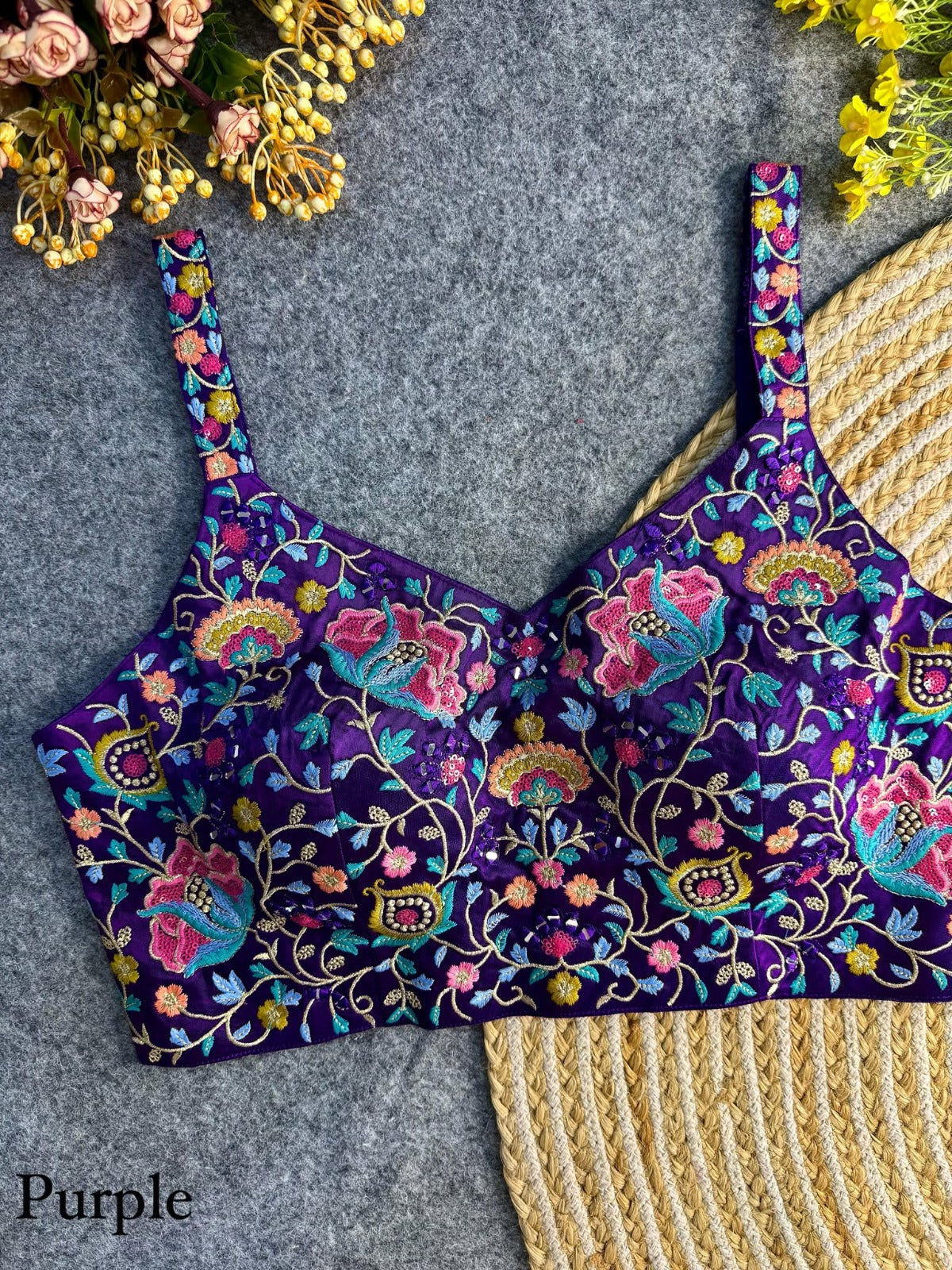 new beautiful multi mirror spaghetti blouse