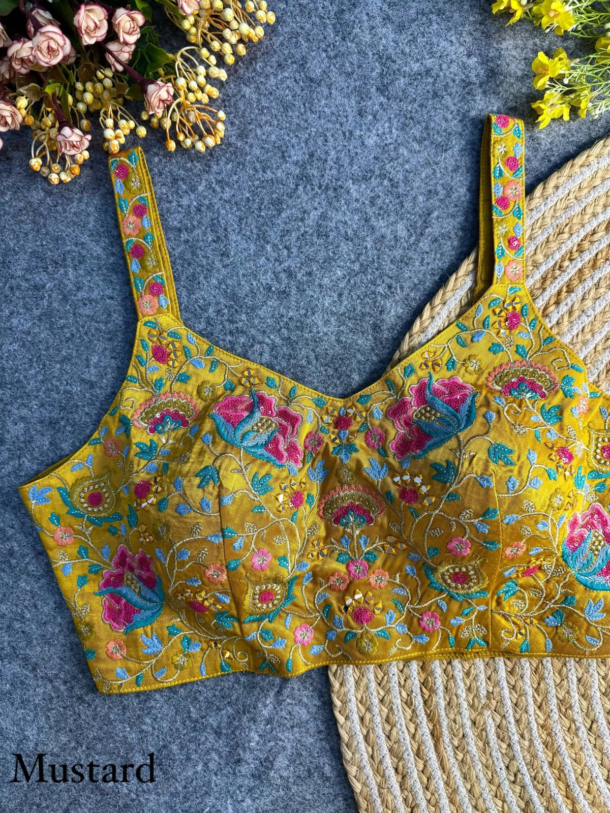 new beautiful multi mirror spaghetti blouse