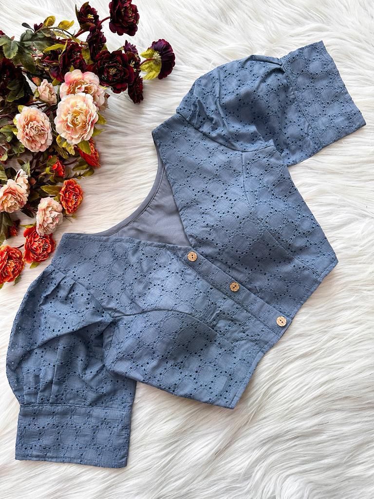 pure cotton football design hakoba blouse
