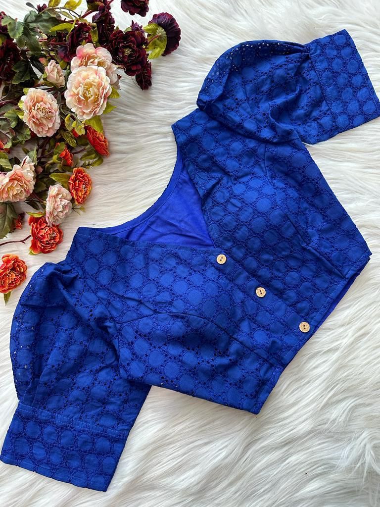 pure cotton football design hakoba blouse