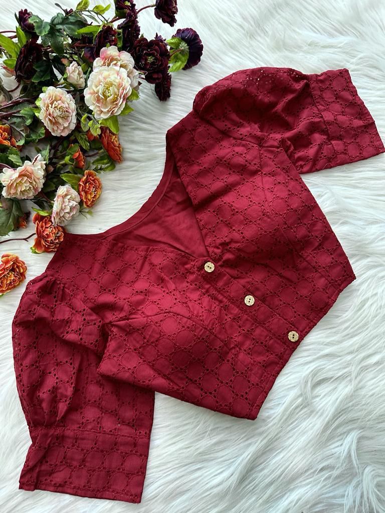 pure cotton football design hakoba blouse