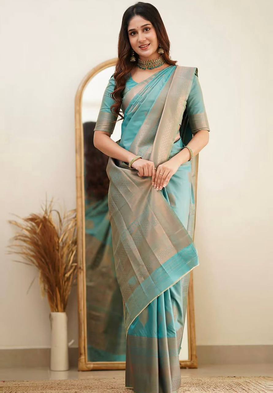 elegant lichi silk saree with zari border | traditional indian saree for festive & wedding wear