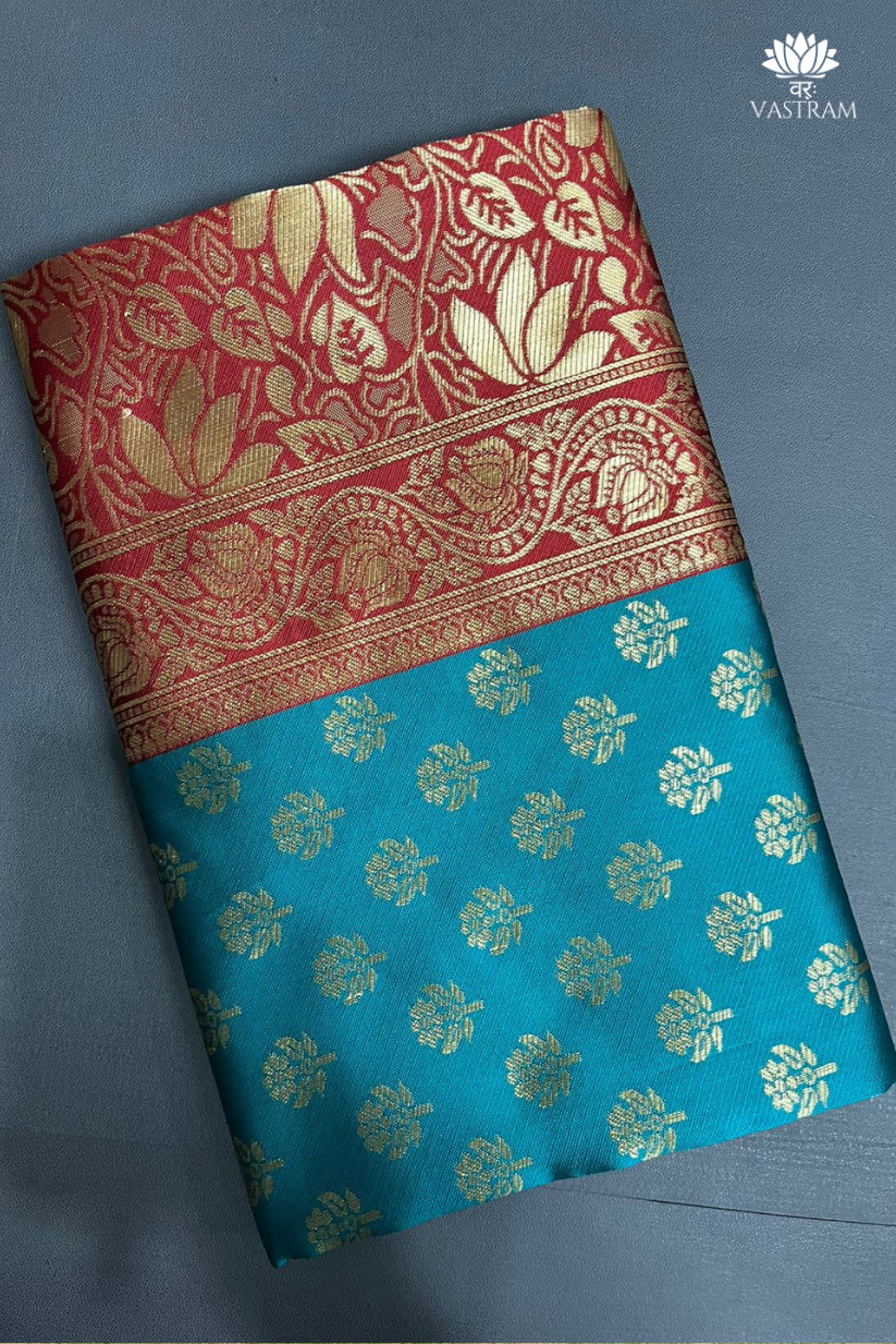 luxurious silk saree with stunning pallu and traditional zari.