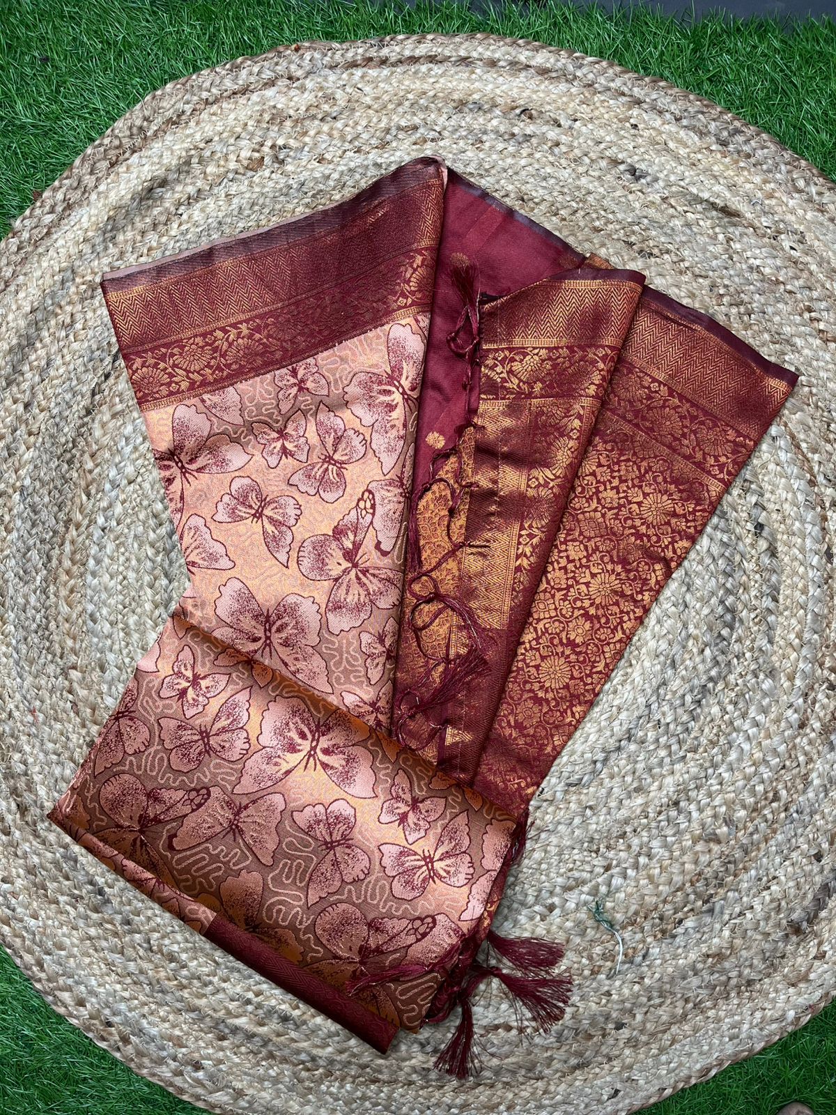 south indian butterfly style sarees a touch of grace in every drape  indian wedding saree, south indian style, handloom silk, gifts for her, traditional event saree