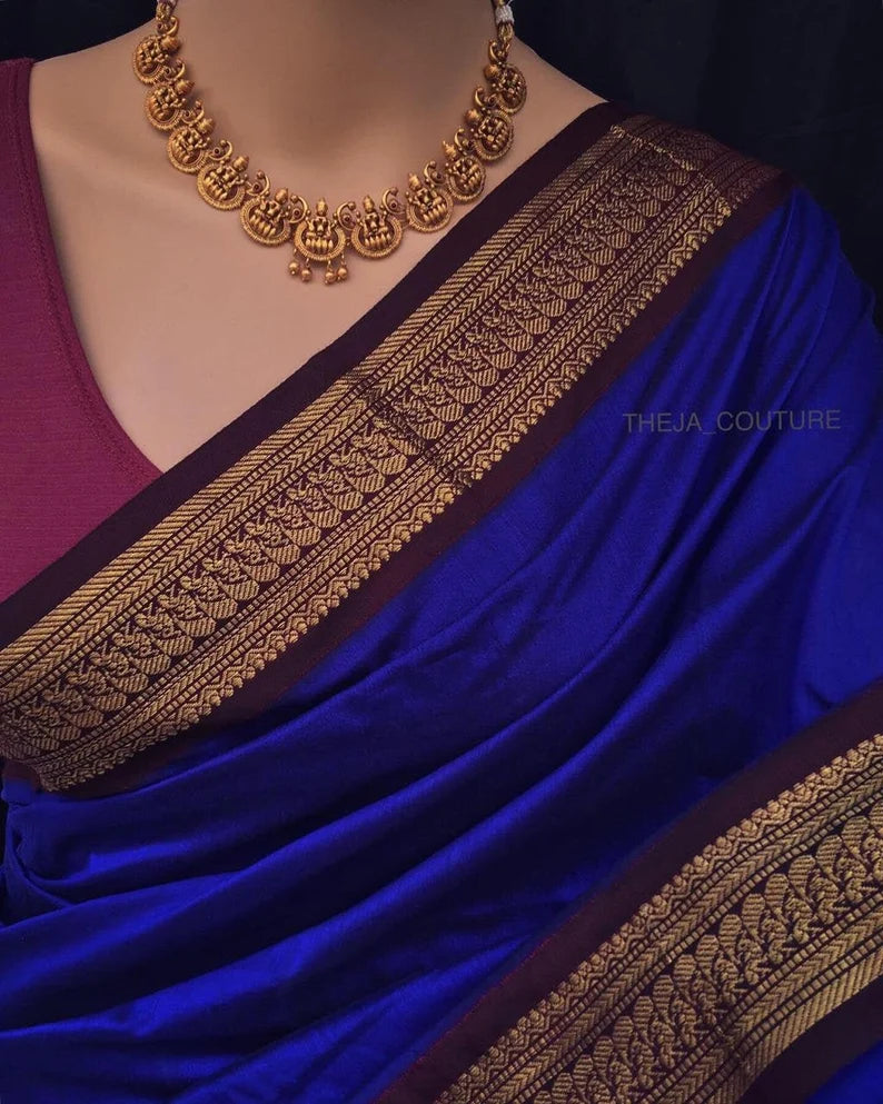 blue and maroon banarasi saree, saree with stitched blouse, indian wedding saree, south indian style, gifts for her, sarees usa